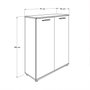 Hanah Home Zapatero Adr-520-Bb-1 Blanco